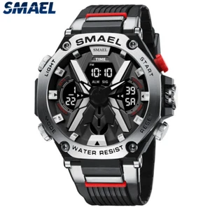 Reloj de pulsera SMAEL para hombre con caja de acero deportivo al aire libre alarma LED - Imagen 1 de 30