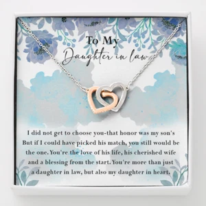 Necklace My Daughter In Law, Gift for Beautiful Daughter, My Daughter In Heart - Picture 1 of 7
