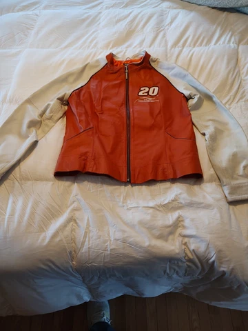 Chase Authentics NASCAR Tony Stewart WOMENS Size L (12-14)Wilsons Leather Jacket Cover
