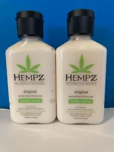 2 Hempz Original Herbal Body Moisturizer 2.25oz New & Authentic - Picture 1 of 1