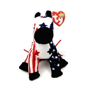 Vintage Rare 2000 TY Beanie Baby LEFTY Donkey Hologram Tush Tag & With Errors - Picture 1 of 11