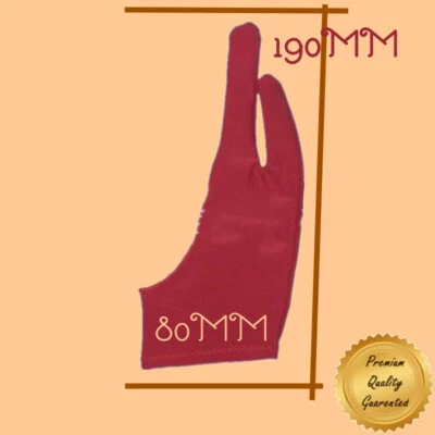 RED 2 FINGER PROFESSIONAL ARTIST GLOVE FOR DRAWING & SKETCHING ON TABLET/SCREEN - Image 1 of 4