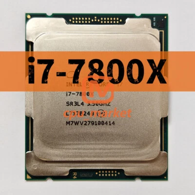 Intel Cores i7-7800X SR3NH 3.50GHz 6 Cores LGA2066 X-series CPU Processor - Image 1 of 3