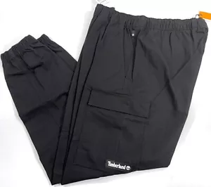 NEW MENS MEDIUM TIMBERLAND UTILITY CARGO JOGGER PANTS MEDIUM x 30 BLACK - Picture 1 of 3