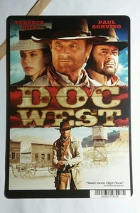 DOC WEST TERENCE HILL PAUL SORVINO MINI POSTER BACKER CARD (NOT A movie ) - Picture 1 of 1