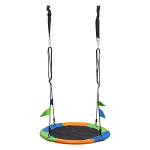 661lb 3 2ft Saucer Tree Swing 900d Oxford Waterproof Tree Hanging Straps - Picture 1 of 12