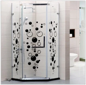 Bad Deko Wandtattoo Duschaufkleber Duschkabine Badezimmer WC Fliesen Dusche - Bild 1 von 11