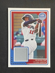 Elijah Green - 2023 Stars & Stripes 18U USA National Team PATCH SP SN /250 - Picture 1 of 2