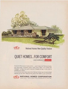 1964 National Homes Corporation Mid Century House Lafayette, IN Print Ad - Imagen 1 de 1