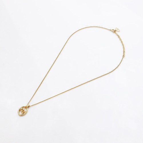 Collana Christian Dior vintage logo cd oro WS9350