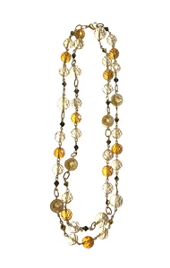 Mary Kay Vintage Swarovski Infused Crystals Perlen Lagenlook Halskette 2 Strang 21" - Bild 1 von 24