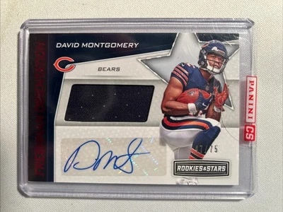 2019 Panini Rookies & Stars DAVID MONTGOMERY *FRESHMAN ROOKIE PATCH AUTO*47 /75 - Image 1 of 2
