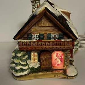 Hawthorne MJ Hummel Navidad Iluminado Casa de Pueblo Compañía's Coming Cord & Bulb - Imagen 1 de 12