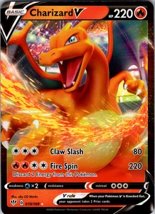 Charizard V 019/189 SWSH03: Darkness Ablaze Ultra Rare - NM - Picture 1 of 2