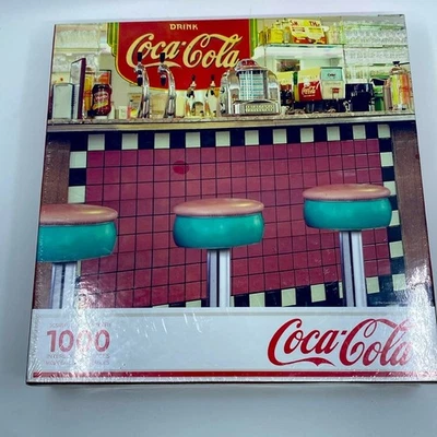Jigsaw Puzzle Soda Shop Coca Cola Springbok NEW 1000 pieces - Image 1 of 4