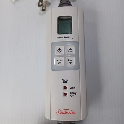 Sunbeam SWT200C CAT95C Electric Heat Blanket 4-Prong Controller Control - Image 1 of 4