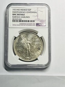 1921 mexico Silver Dos pesos - Picture 1 of 2