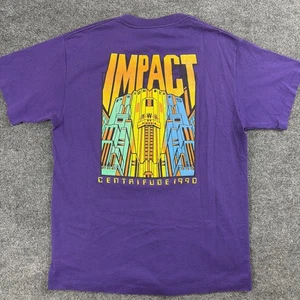 Camiseta vintage centrífuga 1990 púrpura Hef-T puntada única para hombre talla L EE. UU. - Imagen 1 de 6
