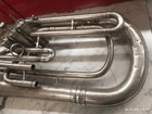 VINTAGE KING By H.N. WHITE CO. SILVER BARITONE HORN W/ DETACHABLE BELL CLEV-D O