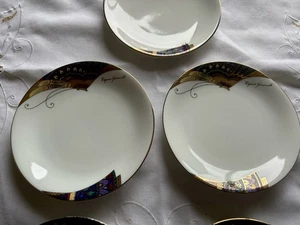 Juego De Colección De 5 Platos De Pan Japonés ESPACE YAMAMOTO BY ZUITO Oro Mariposa - Imagen 1 de 10