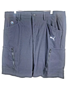 Puma x BMW Herren Größe 36 Classic Logo Formel 1 Racing Cargo Shorts Navy Blau - Bild 1 von 17