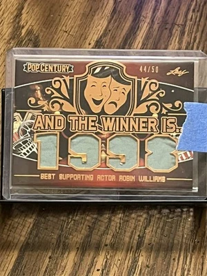 ROBIN WILLIAMS 2020 POP CENTURY "THE WINNER IS" 1998 WARDROBE JACKET RELIC /50!! - Image 1 of 2
