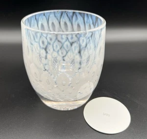 Glassybaby YES portacandele votivo in vetro a bolle testurizzato triskelion soffiato a mano - Foto 1 di 11