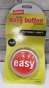 NOS Staples Talking Red Easy Button - NEW Old Stock, original 2005 - Picture 1 of 2