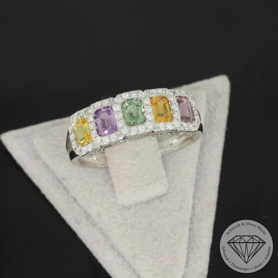 Wert 1650 € Brillant Saphir Ring 900 Platin xxyy - Bild 1 von 4