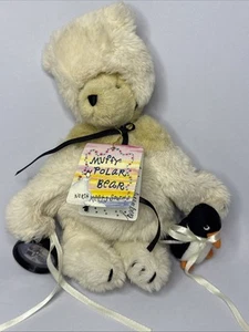 Muffy VanderBear 1999 Polar Bear LTD Plush – Penguin, Compass, Tag – RARE - Picture 1 of 11