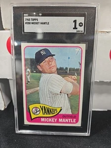 1965 TOPPS MICKEY MANTLE #350  MK YANKEES READ Description SGC 1 PR 0740 - Picture 1 of 2
