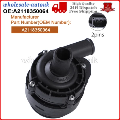 Auxiliary Coolant Water Pump For Mercedes Benz Sprinter VW Crafter A2118350064 - Image 1 of 4