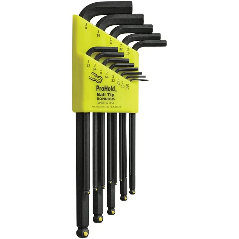 Bondhus 74937 ProHold Ball End L-Wrenches Set, .050 - 3/8", 13 Pc. - Image 1 of 1