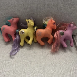 Lote 4 My Little Pony G1 Party Time-Songster-Starburst-Magic Message Windy - Imagen 1 de 9
