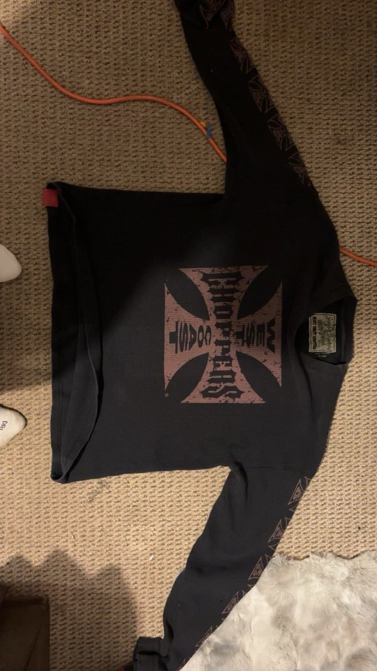 Camisa Térmica Jesse James Vintage West Coast Choppers Manga Larga Talla L Negra Foto 1 de 4