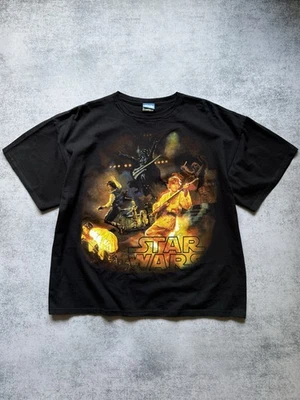 VINTAGE 00s STAR WARS CONCERT MOVIE T-SHIRT LUKE SKYWALKER DARTH VADER MEN Sz XL - Image 1 of 4