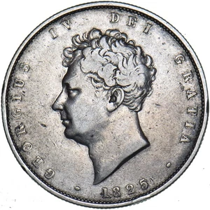 1825 Halfcrown - George IV British Silver Coin - Nice - Bild 1 von 2