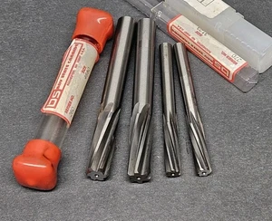 4pc NEW&G.U. Solid Carbide Reamers .3123", & .4680" Screw Machine Machinist - Imagen 1 de 6