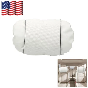 2PC Car Seat Headrest Breathable Mesh Head Rest Relax Seat Protector for Audi - Foto 1 di 16