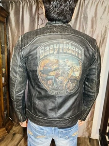 Affliction Black Premium Ghost Rider Leather Jacket Limited Ed SZ. S NWT - Picture 1 of 12