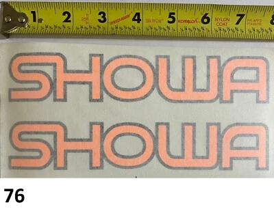 2! Pegatina Showa negra y neón vintage RM RN YZ OW 125 250 360 400 500 VMX AHRMA Foto 1 de 4