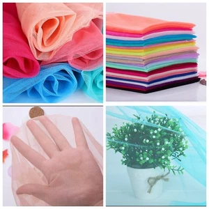 1M*160CM TUTU Tulle Soft Mesh fabric Gauze Craft/Clothing/Curtain/Mosquito net A - Picture 1 of 31