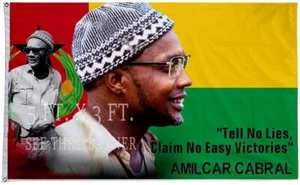 AMILCAR CABRAL 3Ft. X 5Ft  FLAG.IBRAHIM TRAORE, THOMAS SANKORA, SHIRT - Picture 1 of 1