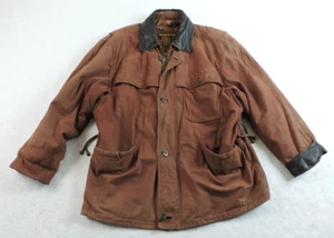 Vintage Winlit 1969 Bomber Jacket Mens Large Genuine Leather Suede Jacket - Picture 1 of 21