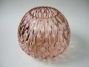 Vintage 7.75" Bumpy Pebbled Glass Lamp Globe Shade for Hanging Pendant Light MCM - Picture 1 of 9
