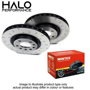 Discos de freno ranurados gancho C trasero BMW M135I M140I con pastillas Mintex - Imagen 1 de 5