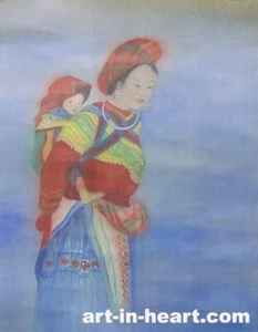 Tran Phuong Lien Vietnamese minorites original Art In Heart - Picture 1 of 1
