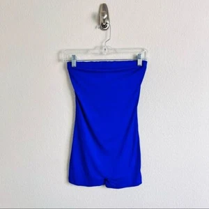 NWT Royal Blue Strapless Strapless Romper Wrestling Bodysuit - Picture 1 of 6