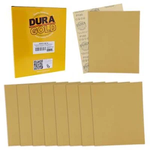 180 Grit - Full Size 9" x 11" Sheet Plain Backing Sandpaper - 10 Sanding Sheets - Picture 1 of 5