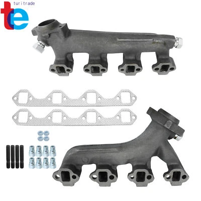 Colector de escape para 88-96 Ford E-150 Econoline E-250 Econoline con kit de junta Foto 1 de 4